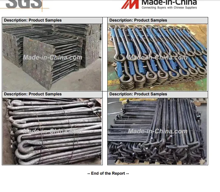 The Manufacturer Wholesale Produces Galvanized U-Shaped Hoop, Electric Fire Pipe Clamp and Railway U-Shaped Bolt Welded Anchor Bolt