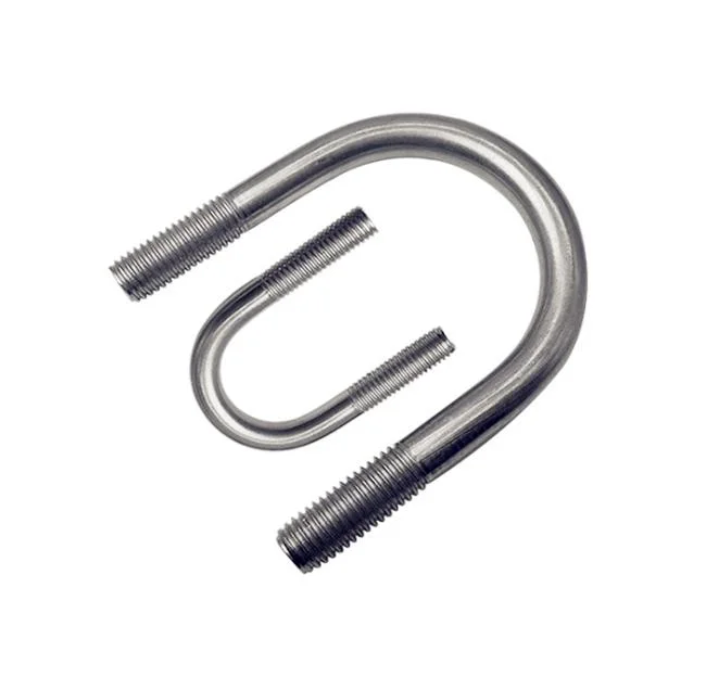 Custom Size Grade 8.8 Hot DIP Galvanized Stainless Steel SS316 U Type Shaped Lock Ubolt Pipe Clamp Square U Bolt for Truck