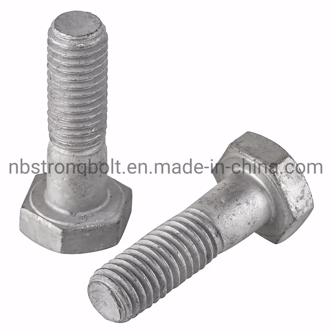 Hex Head Cap Screw Manufacturer ANSI/ASTM/ASME Hex Bolt with HDG More More Than 10 Years Produce Experience Factory