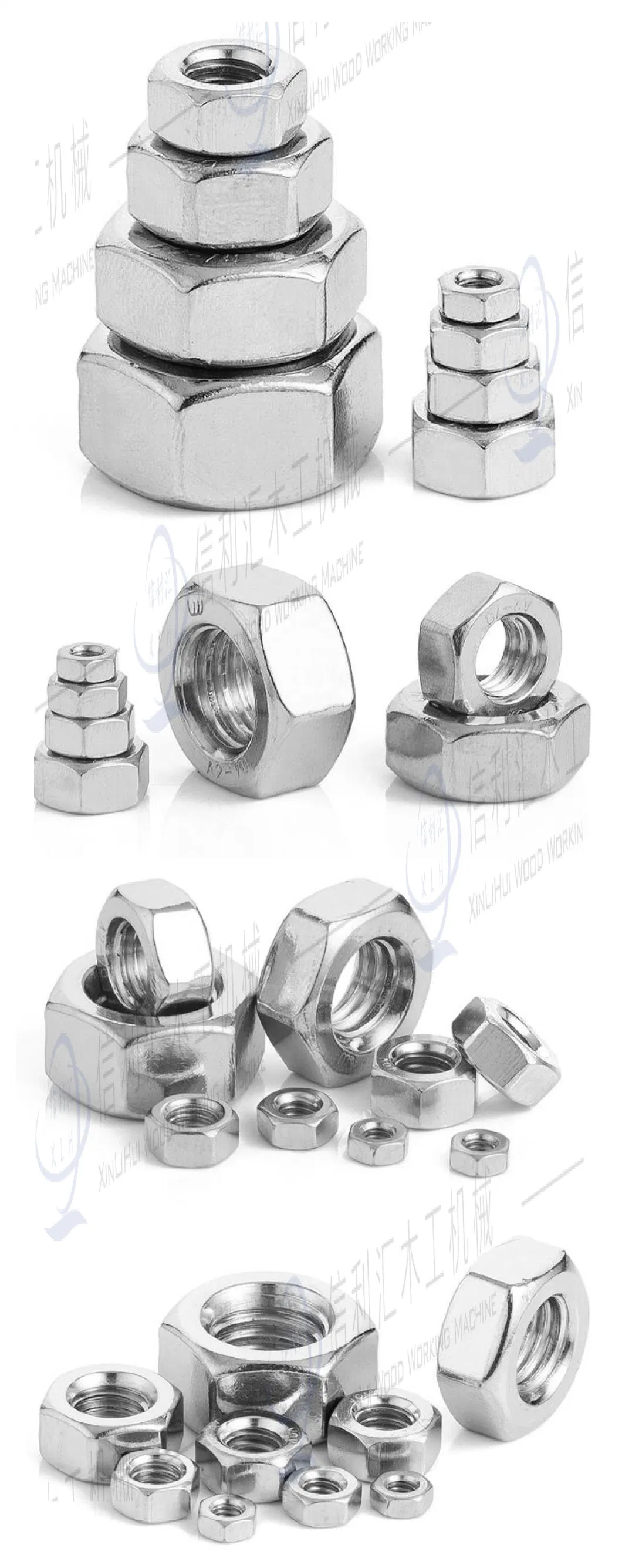 Hexagon Nuts M2.5 M3 M3.5 M4 M5 M6 M8 M10 M12 M14 M16 M22 M24 Hexagon Nuts Carbon Steel for Factory Wholesale Galvanized Hex Nuts Hexagonal Wood Wire Nuts