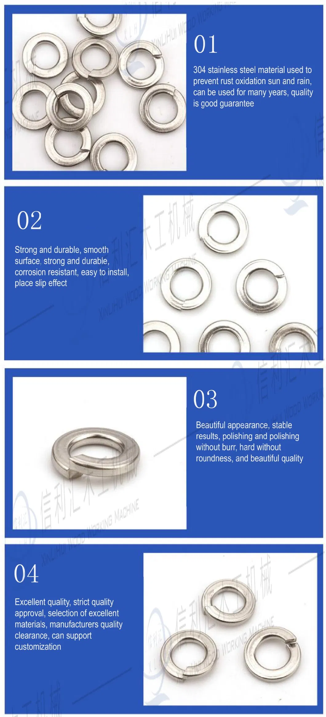 DIN Black Oxide Spring Washer Customized Black Rubber Washer, Rubber Elastic Ring, Coupling Cushion for Shock Absorption, Transmission Ring Gasket