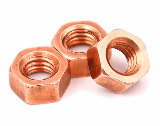 Factory Directly Supply DIN 934 Hexagonal Yellow Copper Brass Hex Hex Nut for Precision Machine